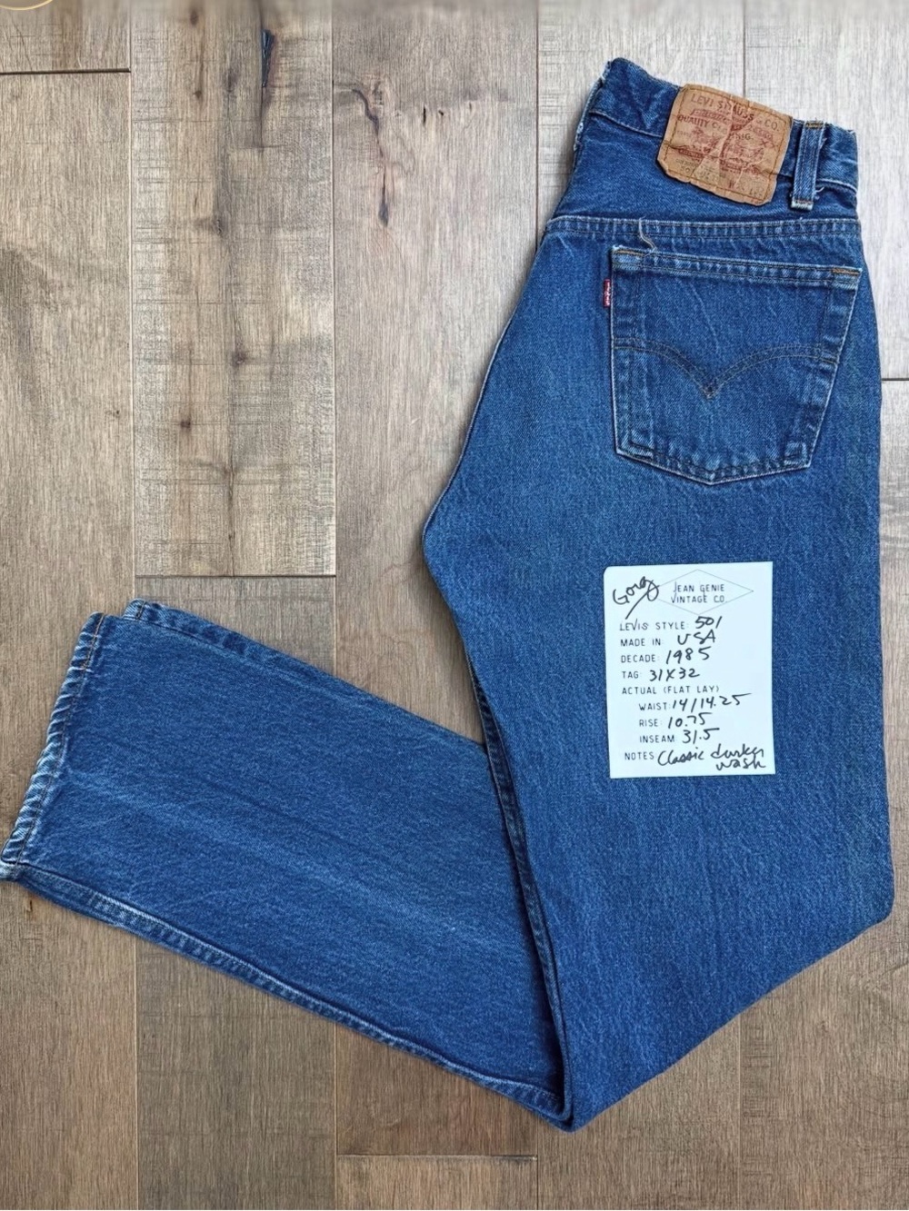 Vintage 80s Levis 501